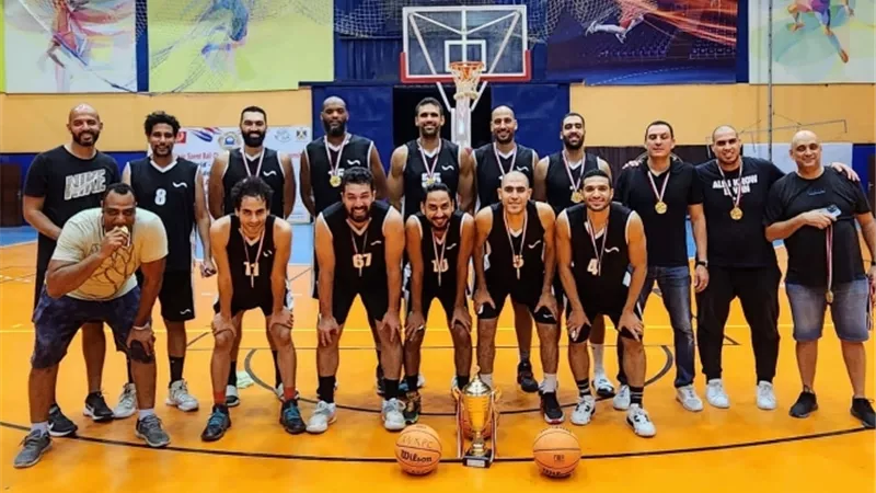 أنربك تحصل على كأس المركز الأول لكرة السلة فى بطولة الجمهورية للشركات