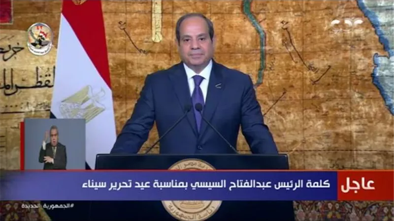 الرئيس السيسى: سيناء تظل رمزا لصلابة الشعب المصرى فى دحر المعتدين والغزاة