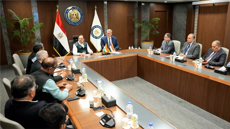 مباحثات مصرية هندية في مجالات الغاز والتعدين والبتروكيماويات