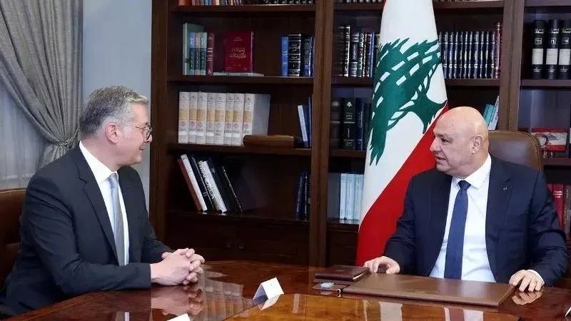 الرئيس اللبناني يستقبل المهندس كريم بدوى وزير البترول والوفد المرافق