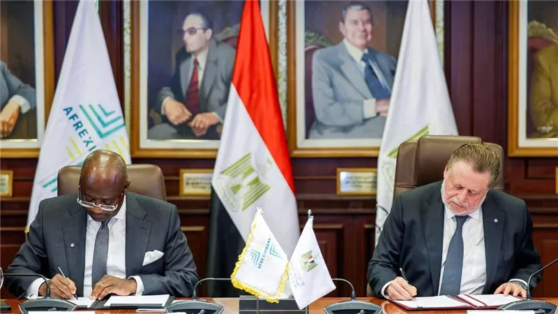 البنك المركزي المصري وبنك التصدير والاستيراد الإفريقي يوقعان مذكرة تفاهم لإنشاء بنك للذهب في مصر