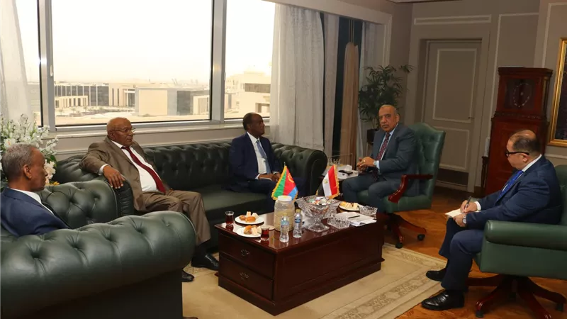 وزير الكهرباء يبحث مع  مستشار رئيس دولة اريتريا للشئون الاقتصادية الشراكة فى مجالات الطاقة المتجددة