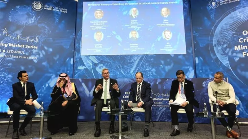وزير البترول يستعرض رؤية تعظيم عائد التعدين بإسطنبول
